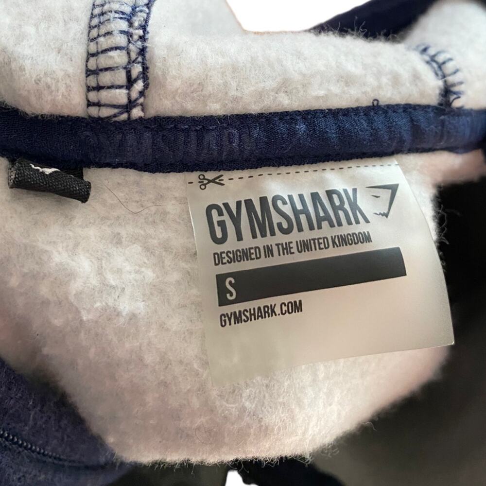 Gymshark Jacket Blue Hooded Training Zip Long Sleeve Women’s Size Small - Picture 8 of 9